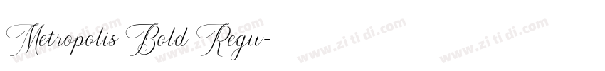 Metropolis Bold Regu字体转换
